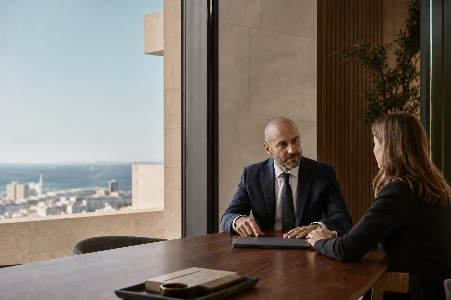 Editorial image of professional advice on a business decision